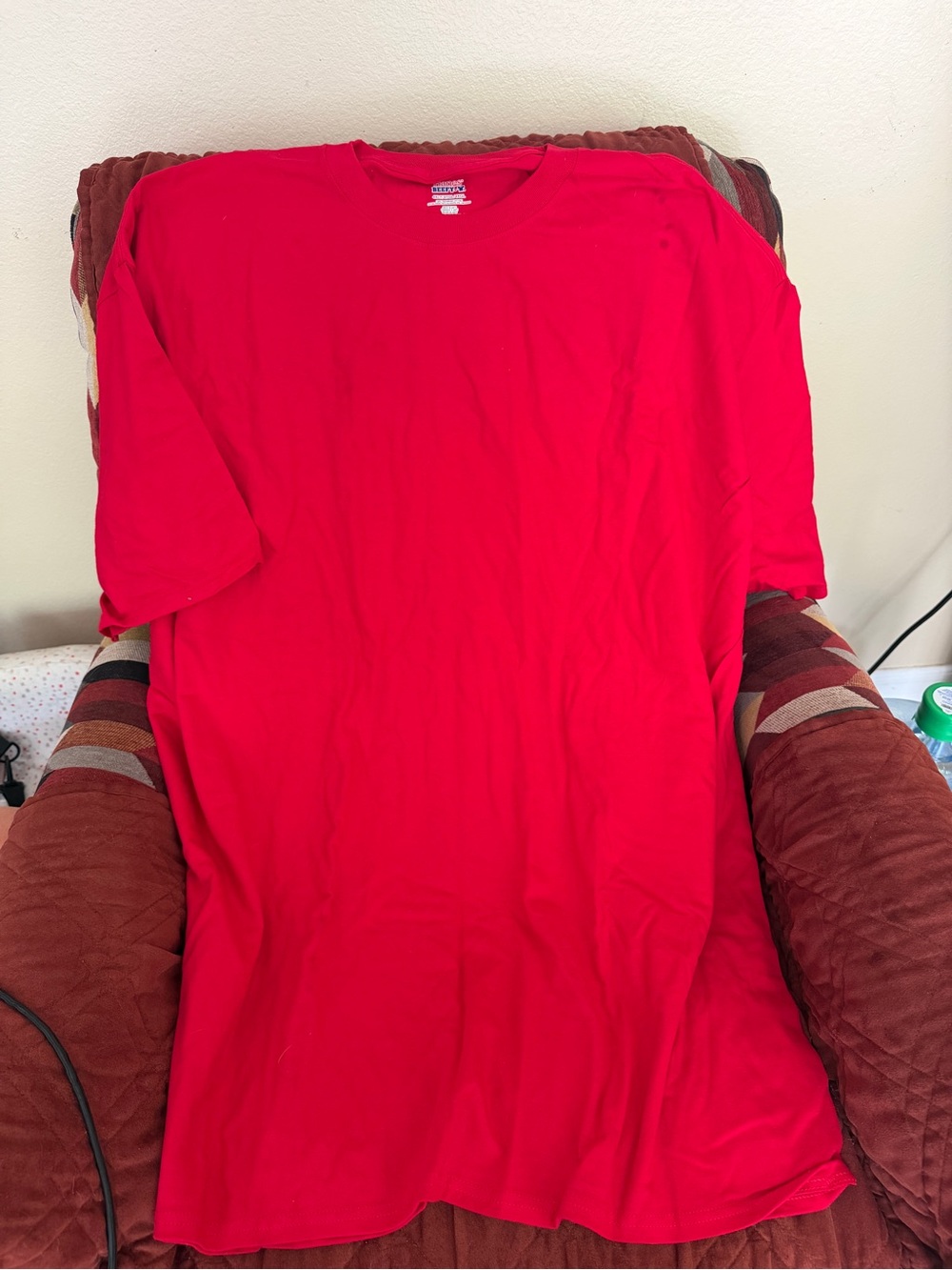 Hanes Men’s Bright Red Short Sleeve Crewneck Tee